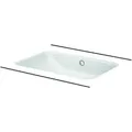 Produktbild: BetteOne Unterbau-Waschtisch, ohne Hahnloch, mit Überlauf, A136, 587 x 408 mm, A136-000PW, Farbe: Weiß mit Glasur Plus