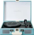Produktbild: CLASSIC PHONO Koffer-Plattenspieler TT-110 Blue White Schallplattenspieler