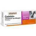 Produktbild: CETIRIZIN-ratiopharm bei Allergien 10 mg Filmtabl. 20 St