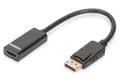 Produktbild: Digitus DisplayPort-Adapterkabel - DisplayPort / HDMI 0,15m AK-340400-001-S