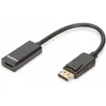Produktbild: Digitus Adapter / Konverter DisplayPort > HDMI (schwarz, 15cm )