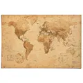 Produktbild: REINDERS Poster, World Map - antique style, Home Office, Bilderdruckpapier, 61x91,5cm