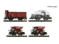 Produktbild: Fleischmann 6660120 - Güterwagen Set Güterzug DRG Ep.II 4-teilig - Spur N - NEU