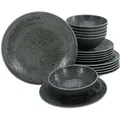 Produktbild: Creatable Tafelservice, Grau, Keramik, 18-teilig, orientalisch, Essen & Trinken, Geschirr, Geschirr-Sets, Tafelservice