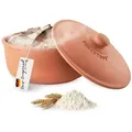 Produktbild: RÖMERTOPF Bräter Brot-Backtopf rund, terracotta 2 Liter - MEDI, Keramik (Set), antihaft rot