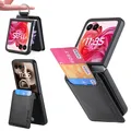 Produktbild: Kunstleder Ring Wallet Hülle für Motorola Razr 60 Ultra mit Kartenfach Schwarz