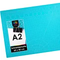 Produktbild: Schneidematte A2 - Blau - mit beidseitigen Rastern und Markierungen - Bastelu...