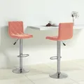 Produktbild: vidaXL Barhocker 2 Stk. Rosa Samt