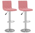 Produktbild: vidaXL Barhocker Barhocker 2 Stk. Rosa Samt (2 St)