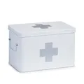 Produktbild: ZELLER 18119 Medizinbox Metall weiß - 32 x 19,5 x 20 cm / Arzneimittelaufbewa...