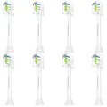 Produktbild: Trustnice Mini Aufsätze Ersatzbürsten für Philips Sonicare Bürstenköpfe – Kompatibel mit Philips Sonicare Elektrische Zahnbürste Snap-on-Bürstenmodell, 8er Pack