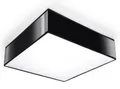 Produktbild: Sollux HORUS moderne Deckenlampe eckig schwarz 2-flg. E27