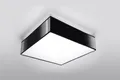 Produktbild: 35cm schwarz HORUS E27 Deckenleuchte Deckenlampe viereckige modern Designleuchte