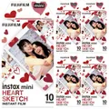 Produktbild: 5 x Fujifilm instax mini Heart Sketch Instant Film 10 Aufnahmen ! MDH 01/2027