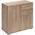 Produktbild: Deuba - Casaria® Kommode Alba Holz Modern Höhenverstellbarer Einlegeboden Schlafzimmer Büro Flur Mehrzweckschrank Aktenschrank Schrank Db121 - Eiche