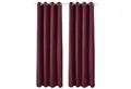 Produktbild: Beautissu Vorhang 2er Set Thermovorhang Gardine Bordeaux Amelie TO, 140x245cm, Ösenvorhang isolierend Kälte- & Hitzeschutz Vorhang Wohnzimmer