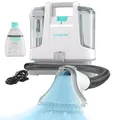 Produktbild: HAUSHOF Waschsauger Teppichreiniger, StainZapper 1,1L+0,5L, Weiß, Grau, Blau