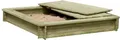 Produktbild: Gartenpirat Sandkasten mit Deckel Kinder Holz 180x 180 cm imprägniert TÜV geprüft