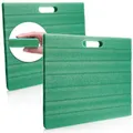 Produktbild: com-four® 2X Kniekissen für den Garten - Kniematte für die Gartenarbeit - Kniepolster für Handwerk und Freizeit - Knieschutzmatte - ca. 35 cm x 30 cm x 2,5 cm (grün)