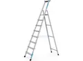 Produktbild: ZARGES Profi-Stufenleiter, einseitig begehbar, Aluminium eloxiert, mit Werkzeugablage, für Handwerk und Industrie, 8 Stufen inkl. Plattform