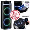 Produktbild: Reflexion PS10BTCD mit eingebauten CD-Player und XMR Bass Technology! Party-Lautsprecher (Bluetooth, 480 W, Bluetooth, Radio, CD-Laufwerk, Disco-Licht Effekte, Super Bass-Taste)