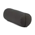 Produktbild: Bodhi | Yoga Bolster ECO | 100% Bio-Baumwolle | Yogarolle mit Bio Dinkelfüllung | Waschbarer Bezug | Yogakissen rund für Restoratives Yoga Übungen | Groß ca. 65 x 20 cm | anthrazit