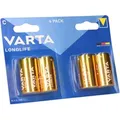 Produktbild: Varta - Batterien c Baby, 4er Blister, Longlife, Alkaline, 1,5V, ideal für Fernbedienungen, Wecker, Radios, Made in Germany