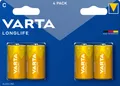 Produktbild: Varta Batterie Alkaline, Baby, C, LR14, 1.5V Longlife, Retail Blister (4-Pack) 04114101414