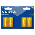 Produktbild: 4 x Varta Longlife 4114 Baby C LR14 Alkaline Batterie 1,5V - 1 x 4er Blister