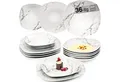 Produktbild: SÄNGER Tafelservice Bilgola Marmor (36-tlg), 12 Personen, Porzellan, Marmor, 36 tlg. Tafelservice, Erweiterbar, PREMIUM COLLECTION