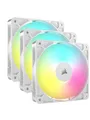 Produktbild: Corsair RS120 ARGB 3-pack - Gehäuselüfter - 120mm - Weiß mit RGB-Beleuchtung - 36 dBA