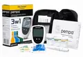 Produktbild: Pempa 3w1 Glukometer für Blutzucker, Cholesterin und Harnsäure Messung