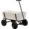 Produktbild: Sunny Billy Beach Wagon Bollerwagen in Schwarz | Handwagen aus Holz mit Luftreifen | Belastbar bis 100 kg | 94x61x97cm - Schwarz