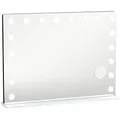 Produktbild: Homcom Hollywood-Spiegel, Weiß, Glas, 80x60x14 cm, Spiegel, Schminkspiegel
