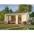 Produktbild: Palmako Holz-Gartenhaus Rebekka Satteldach Unbehandelt 562 cm x 339 cm 13,6 m²