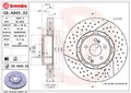Produktbild: Bremsscheibe (pro Einheit) BREMBO 09.A945.33 MERCEDES CLASSE C (W204)