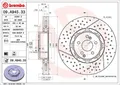 Produktbild: 2x Brembo 09.A945.33 Bremsscheibe vorne für MERCEDES-BENZ