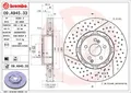 Produktbild: 2 x BREMBO 09.A945.33 Bremsscheibe für MERCEDES-BENZ
