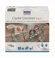Produktbild: GLOREX 6 2101 500 - Crystal-Gießharz, ca. 150 g, passender Härter enthalten, 24-36 Stunden Aushärtezeit, transparent, mischbar, ideal zur Schmuckherstellung, für kreative Bastelarbeiten