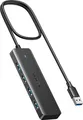 Produktbild: UGREEN USB-A-Hub auf 4x USB-A 3.0 - Schwarz