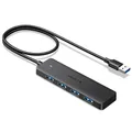 Produktbild: UGREEN 4-Port USB 3.0 Hub Verteiler 5Gbps USB Mehrfachstecker Splitter für MacBook, iMac, Surface, Dell, Thinkpad, USB Stick, Mobile HDD, Desktop PC und mehr (60cm)