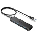 Produktbild: 4-Port USB 3.0 Hub mit 60cm Kabel, USB Verteiler 5Gbps USB Mehrfachstecker US...