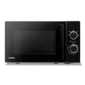 Produktbild: MEDION Mikrowelle (20 Liter, 800 Watt, 5 Mikrowellenstufen, Auftaufunktion, Timer, Glasteller, kompakt, MD12011) schwarz