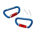Produktbild: Knipex Materialkarabiner L.81mm m.Schraubverschluss blau besch. Knipex-Werk