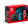 Produktbild: Nintendo Switch Konsole, mit verbesserter Akkuleistung, Farbe Neon-Rot/Neon-Blau - Bunt