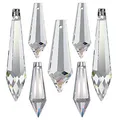 Produktbild: Kristallset 7 TLG. 'Spitzen' 38-63mm Crystal 30% PbO ~ Feng Shui Suncatcher Regenbogenkristall