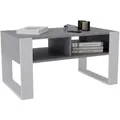 Produktbild: CraftPAK Couchtisch, Dunkelgrau, Weiß, Holzwerkstoff, Rechteckig, 92x45x53.6 cm, Wohnzimmer, Wohnzimmertische, Couchtische