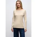 Produktbild: STREET ONE Langarmshirt Style Lanea mit U-Boot Ausschnitt beige 38 EU
