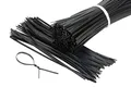 Produktbild: Wagner 500 Stück Twist Ties 12cm Bindestreifen Bindedraht Kabelbinder Kunstoffbindestreifen schwarz