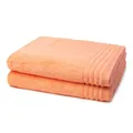 Produktbild: Vossen - 2 teiliges Frottier-Set - Vienna Style Supersoft (2 X Duschtuch im Set) - 620 g/m2 - Baumwolle - Frottee - saugstark - weich und flauschig - Apricot
